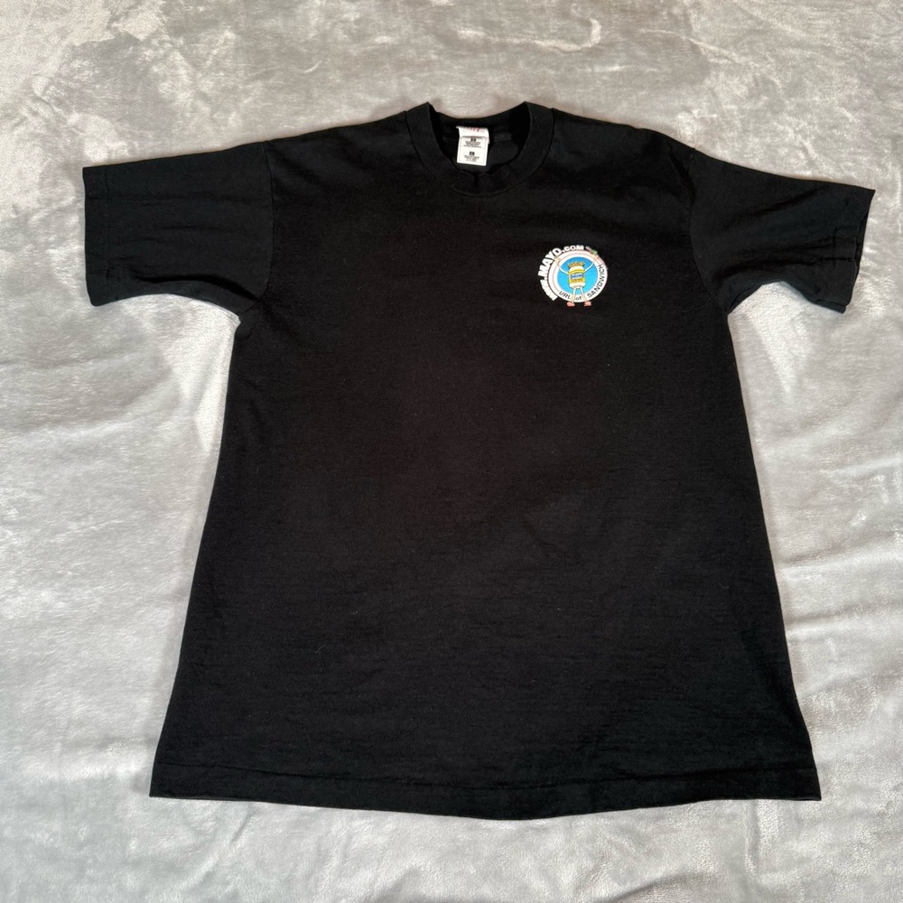 Vintage Planet Sandwich Mayonnaise Promo T Shirt Mens L Slim Fit Single Stitch - Picture 3 of 8